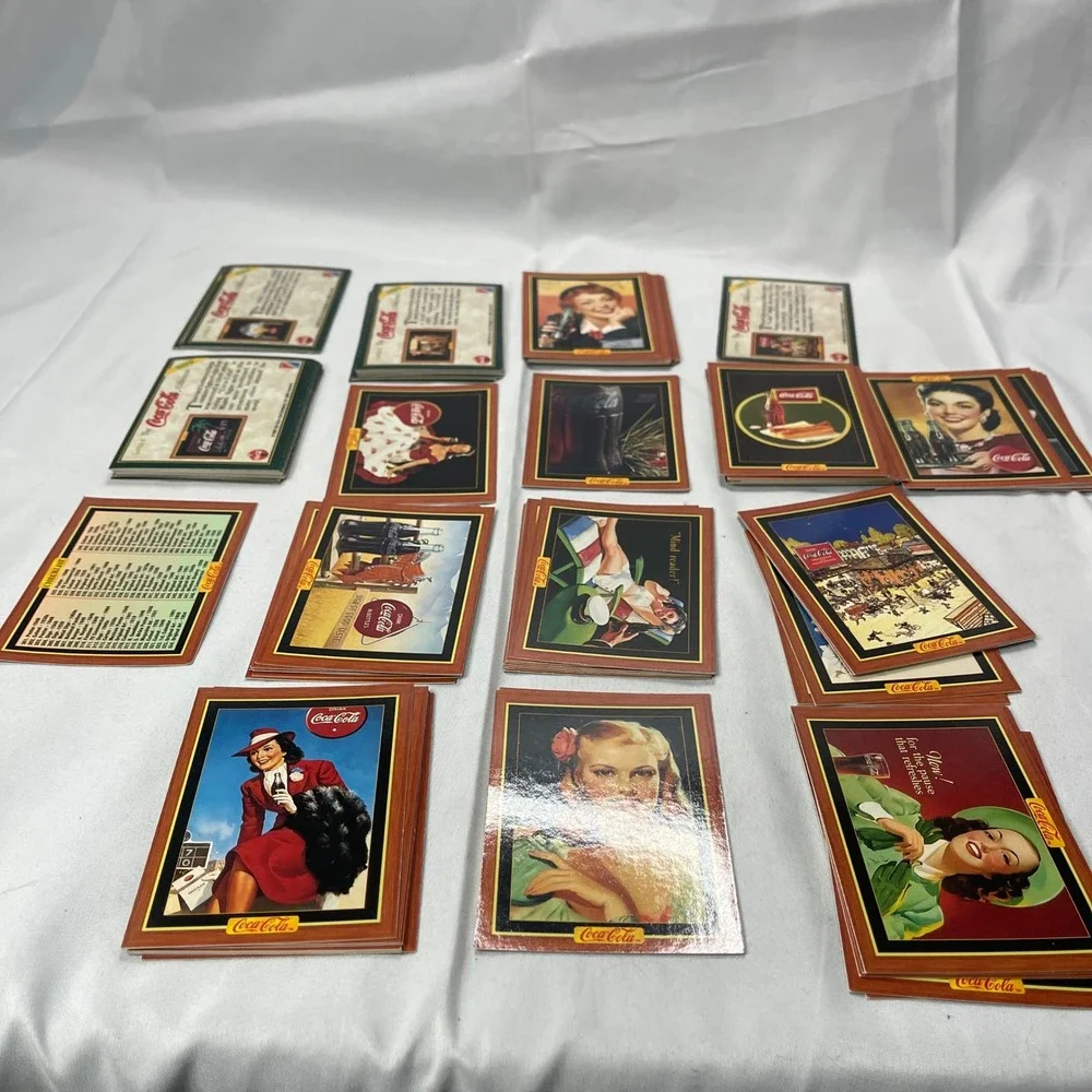 1995 Coca-Cola Series 4 Trading Cards Lot Vintage Pinup Ads Collect-A-Card‎